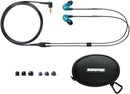 Shure SE215-SPE Écouteurs à isolation sonore édition spéciale avec câble détachable de 3,5 mm Bleu