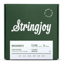 Cordes de guitare électrique Stringjoy SJ-BR1148 Classic Medium - 11-48