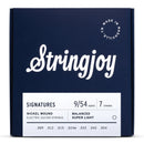 Cordes de guitare électrique Stringjoy SJ-BAL97 7, équilibrées et ultra-légères - 9-54