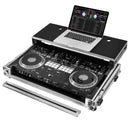 Odyssey FZGSDDJREV7W Flight Case Glide Style pour contrôleur Pioneer DDJ-REV7 avec roulettes et plate-forme pour ordinateur portable