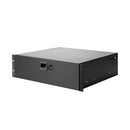 Adam Hall 19 "Pièces 87403 Diroir à rack CL 3 U acier avec verrouillage de combinaison intégré