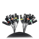 ProX XC-8XLR25 25' Ft. High Performance 8-Channel XLR-F to XLR-M Balanced Snake Audio Cable