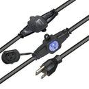 ProX XC-MEP12-326 Câble d'extension d'alimentation NEMA 120VAC mâle vers 6 sorties femelle Edison 12/3AWG - 32'