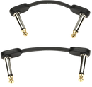 D'Addario PW-FPRR-202 TS Right Angle To Right Angle Flat Patch Cable (Pair) - 2in
