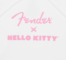 Sweat à capuche Fender x Hello Kitty avec logo sur la manche (blanc) - XL