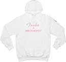 Sweat à capuche Fender x Hello Kitty avec logo sur la manche (blanc) - XL