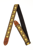 Gretsch Guitars G BRAND Strap Yellow/Orange Brown Ends (Brown)