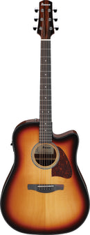 Ibanez AAD51CESB Advanced Acoustic Series Acoustic Guitar(Sunburst High Gloss)