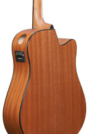 Guitare acoustique Ibanez AAD51LCEDVS Advanced Acoustic Series pour gaucher (Dark Violin Sunburst brillant)