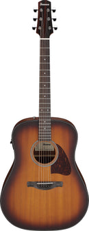 Guitare acoustique Ibanez AAD54EOMH Advanced Acoustic Series (acajou à pores ouverts, finition sunburst)