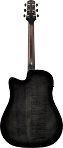 Guitare acoustique Ibanez AAD77CETKS Advanced Acoustic Series (Noir transparent sunburst brillant)