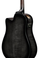 Guitare acoustique Ibanez AAD77CETKS Advanced Acoustic Series (Noir transparent sunburst brillant)