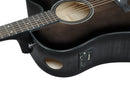 Guitare acoustique Ibanez AAD77CETKS Advanced Acoustic Series (Noir transparent sunburst brillant)
