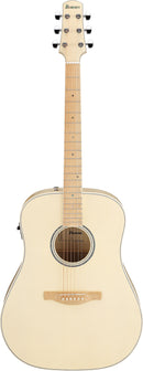 Guitare acoustique Ibanez AAD77M1EOAW Advance Acoustic Series (blanc antique à pores ouverts)