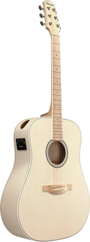 Guitare acoustique Ibanez AAD77M1EOAW Advance Acoustic Series (blanc antique à pores ouverts)