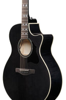Guitare acoustique Ibanez AE170TBK (noir transparent brillant)