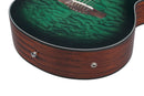 Ibanez AEWC16QATEH Acoustic Guitar (Transparent Emerald Burst High Gloss)