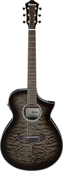 Ibanez AEWC16QATKH Acoustic Guitar (Transparent Black Sunburst High Gloss)