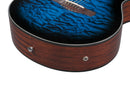 Ibanez AEWC16QATLH Acoustic Guitar (Transparent Blue Sunburst High Gloss)