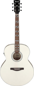 Guitare acoustique Ibanez AJ70M2EPW (Blanc nacré brillant)