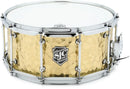 SJC Drums ALHB6514TCH Caisse claire en laiton martelé Alpha (laiton martelé poli)