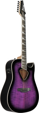 Guitare acoustique Ibanez ALT50FATVT (Version Sunburst Violet Transparent Brillant)