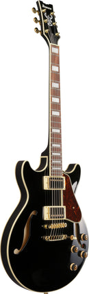 Ibanez AM73GBK AM Artcore Semi-Hollow Electric Guitar (Black)