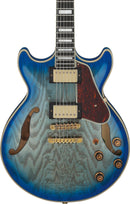 Ibanez AM93QAJBB AM Artcore Expressionist Semi-Hollow Electric Guitar (Jet Blue Burst)