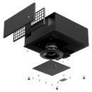 Audac ARCHI10X/OB Caisson de basses architectural ultra-compact (noir) - 10"
