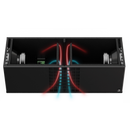 Audac ARCHI210/B Compact Double Architectural Subwoofer (Black) - 10"