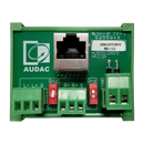 Audac ARJ12P Junction Box RJ45 to 2x3 Pin Terminal Block