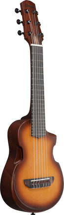 Guitare acoustique Ibanez AUP10NOLB à diapason court avec housse (Open Pore Light Brown Sunburst)