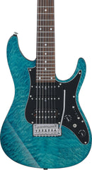 Guitare électrique Ibanez AZ447P1QMCOB AZ Premium 7 cordes (Cosmic Bluer)