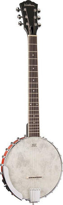 Washburn B6-A Americana Series 6 String Open Back Banjo (Natural Wood)