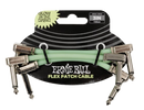 Ernie Ball 6474EB Flex Patch Instrument Cable (Glow-In-The-Dark) - 3in