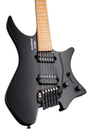 Guitare électrique sans tête Strandberg BODEN STANDARD N2.6T (noir satiné métallisé)