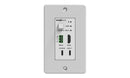BZB Gear BG-EXH-70UCWP-W 4K UHD 18Gbps HDBaseT HDMI/USB-C/RS-232 Wall Plate Transmitter/Receiver Kit