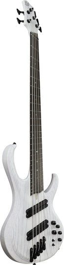 Basse électrique 5 cordes Ibanez BTB865MSTWF BTB Bass Workshop (blanc transparent mat)