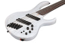 Basse électrique 5 cordes Ibanez BTB865MSTWF BTB Bass Workshop (blanc transparent mat)