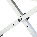 Quiklok bx8wh hauteur a réglable petit banc avec coussin épais (blanc)