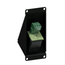 Caymon CASY124/B Angled Male XLR to 3 Pin Terminal Wall Plate