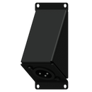 Caymon CASY124/B Angled Male XLR to 3 Pin Terminal Wall Plate