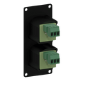 Caymon CASY125/B 2 Female XLR to 3 Pin Terminal Wall Plate