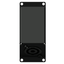 Caymon CASY143/B Angled Male SpeakON to 4 Pin Terminal Block Input Plate