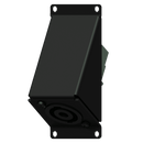 Caymon CASY143/B Angled Male SpeakON to 4 Pin Terminal Block Input Plate