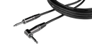 Gator GCWC-INS-03RA Composer Series 1/4in Straight To 1/4in Right Angle Instrument Cable - 3ft