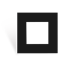Audac CF45SH/B Cadre de couverture simple avec crochets – 45 x 45 mm (Noir)