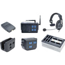 Clear-Com CZ11433 2.4GHz Wireless Intercom System with CC-15-MD4 Headsets (4 Users)
