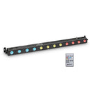 Theatrixx CLTRIBAR200IR TRIBAR 200 12 X3W RGB LED Bar Télécommande IR (Noir)