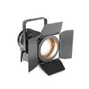Theatrixx CLTS100WW Projecteur de théâtre Lentille de Fresnel 100W LED Blanc Chaud (Noir)